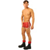 MK Toys Short en cuir Fist Rouge-Blanc